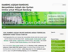 Tablet Screenshot of kambingaqiqahonline.com